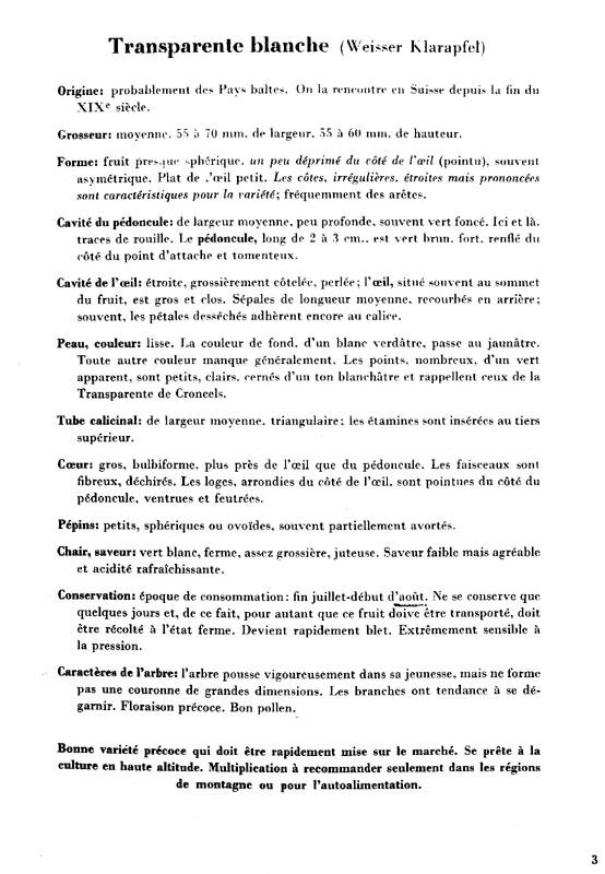 Description en français par KESSLER H. - POMOLOGIE ILLUSTREE - 1949 - Berne - Switzerland - Suisse